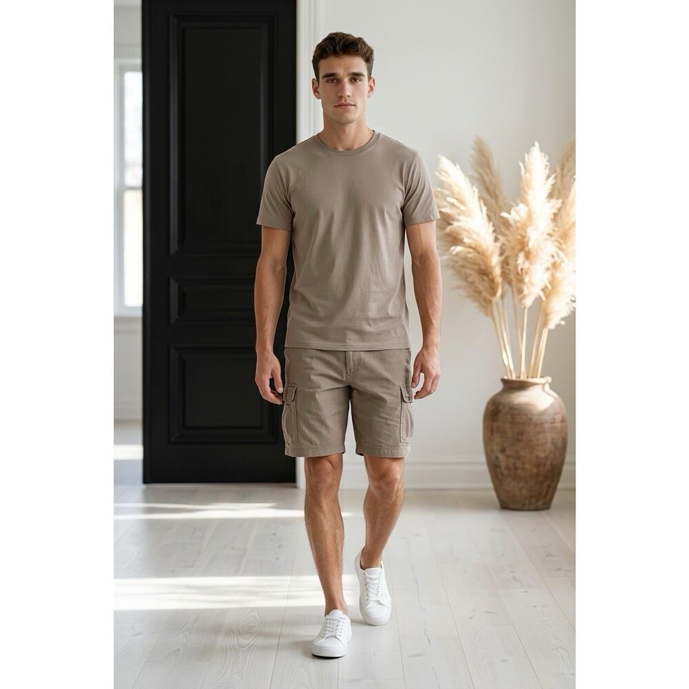 Vintage Timberland Cargo Shorts Mens 42 Brown Utility Army Military Adjustable